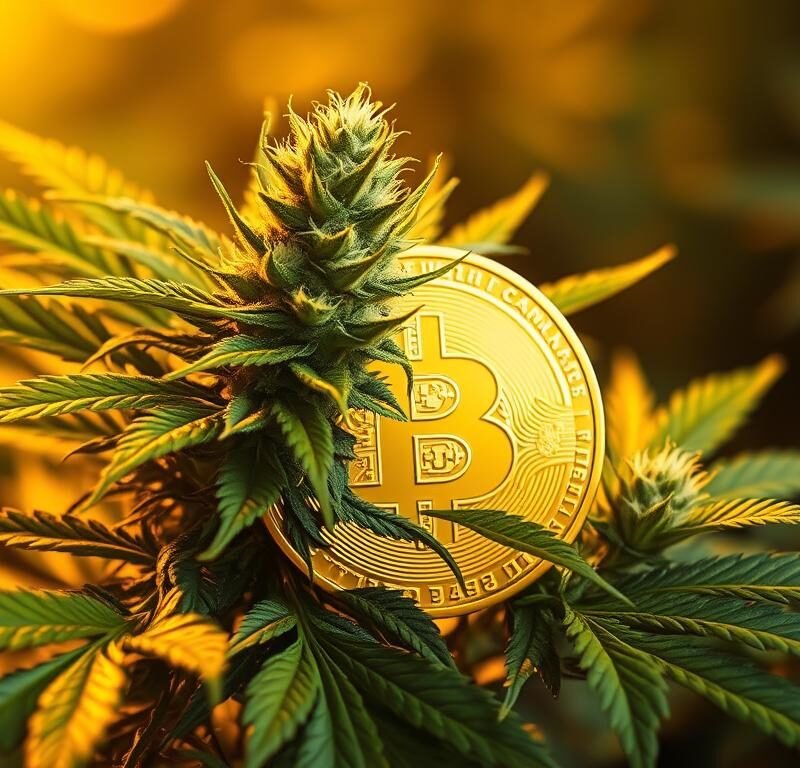 cannabis cryptocurrency, weed blockchain, crypto and cannabis, cannabis fintech